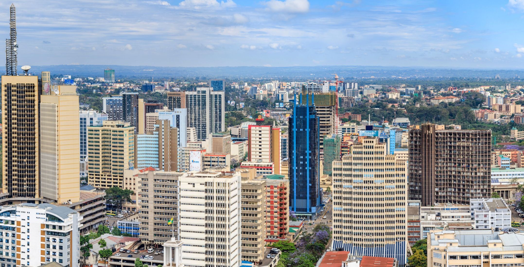 Ankunft am Jomo Kenyatta International Airport in Nairobi