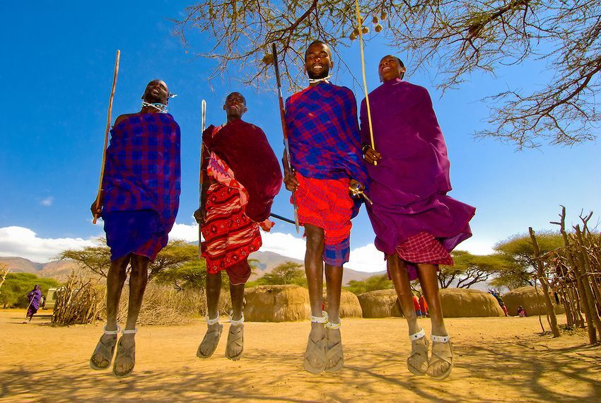 Massai-Krieger in Kenia