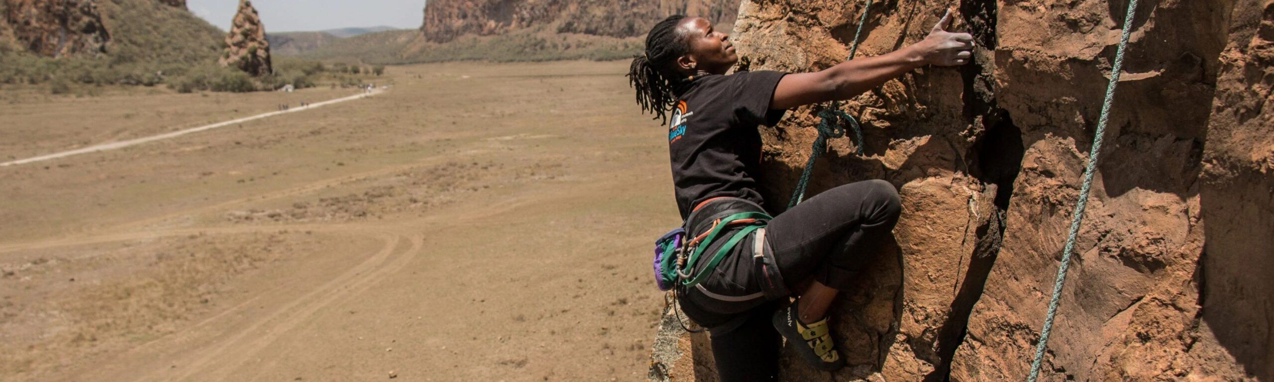 Klettertour im Hell's Gate in Kenia