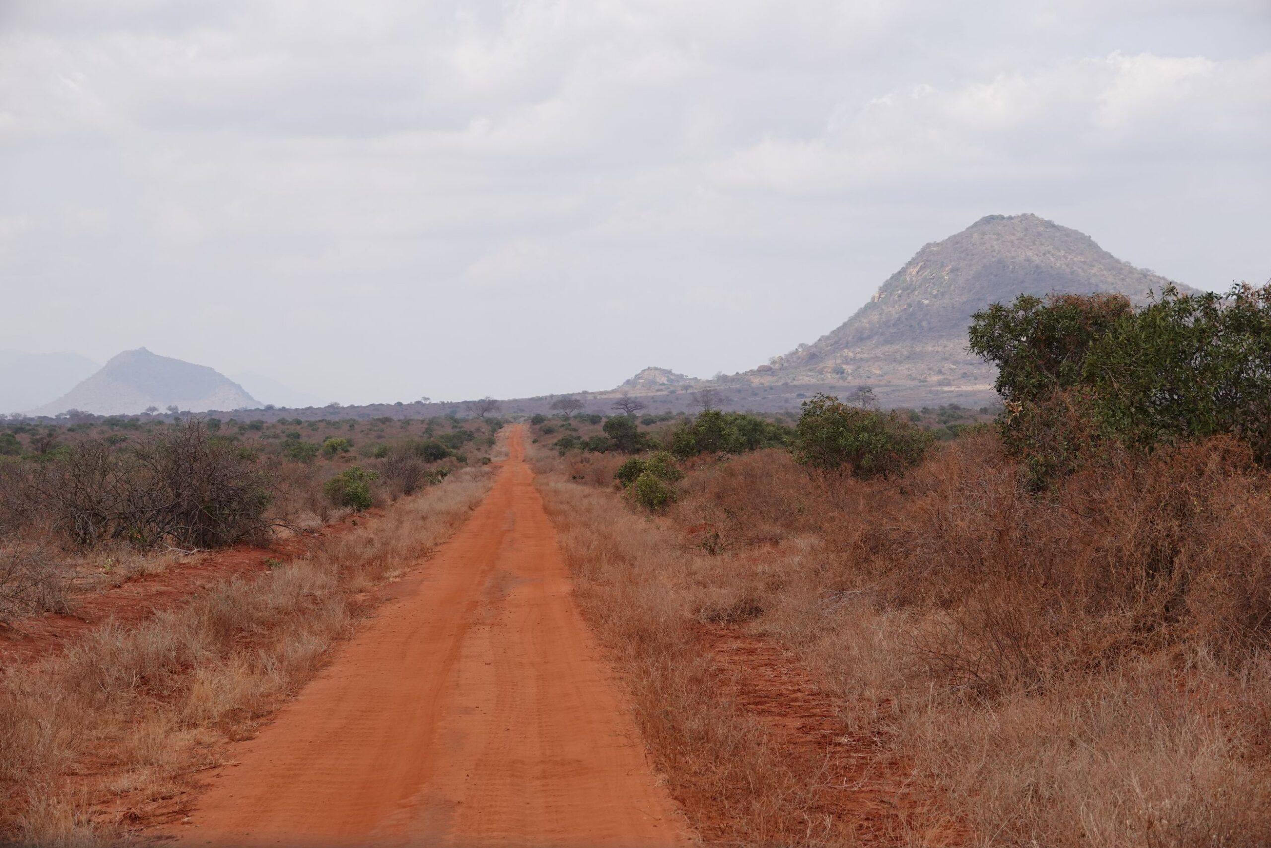 Fahrt von der Taita Hills Wildlife Sanctuary zum Tsavo West Nationalpark